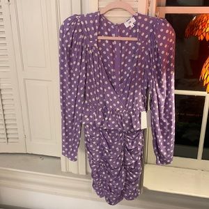 LPA polka dot purple dress